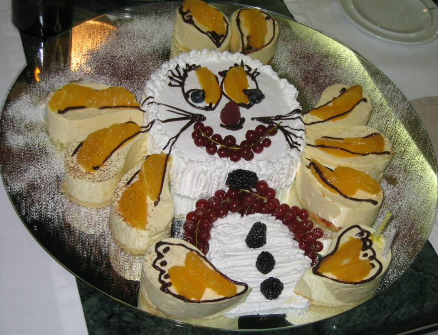 Торт снеговик